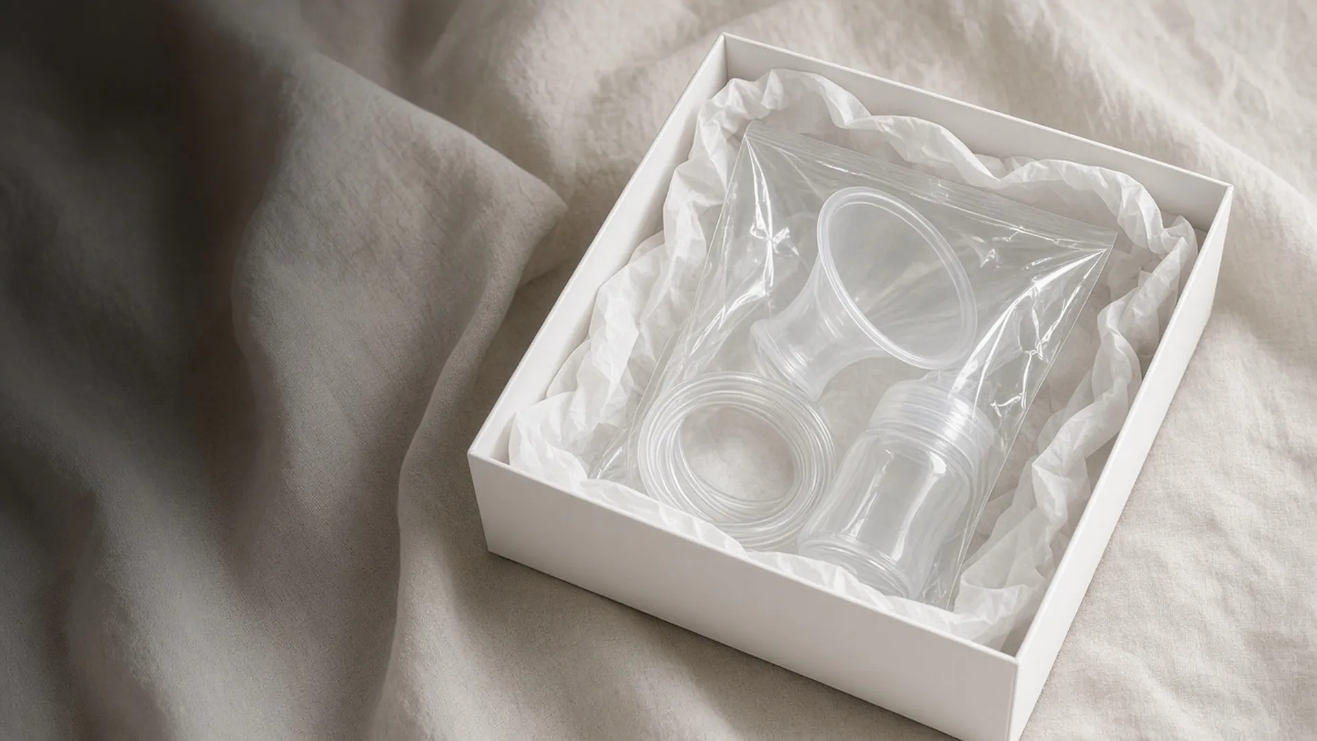 A new accessories kit in a sealed pouch